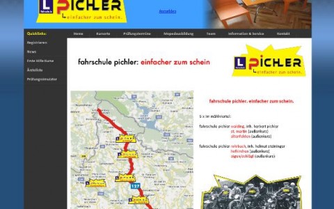 Anmeldesystem für Fahrschule Pichler