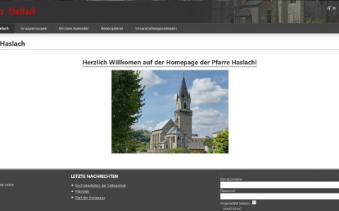 Internetportal der Pfarre Haslach