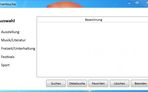 Informationssystem zur Veranstaltungssuche