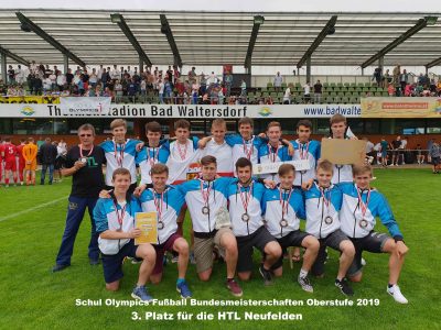 Großartiger 3. Platz der HTL Neufelden Kicker bei den   Bundesmeisterschaften