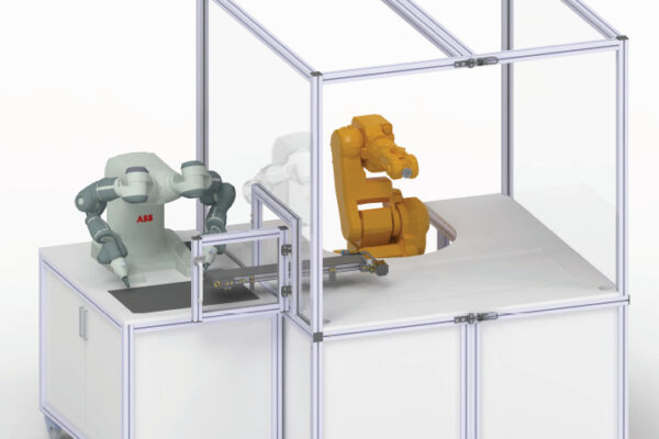 Ausbau des Robotiklabors und Programmierung kooperierender Roboter