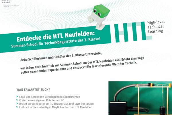 Summer-School für Technikbegeisterte der 3. Klasse
