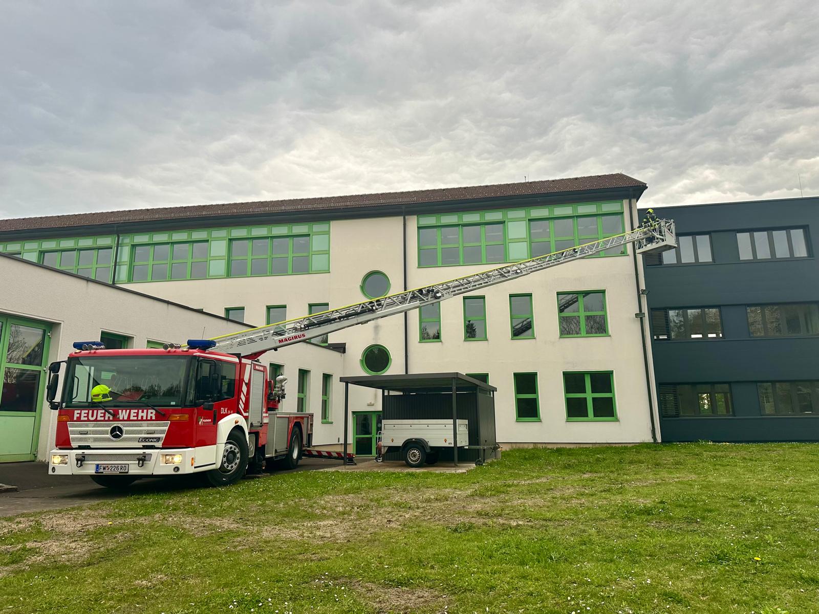 Feuerwehrübung an unserer Schule