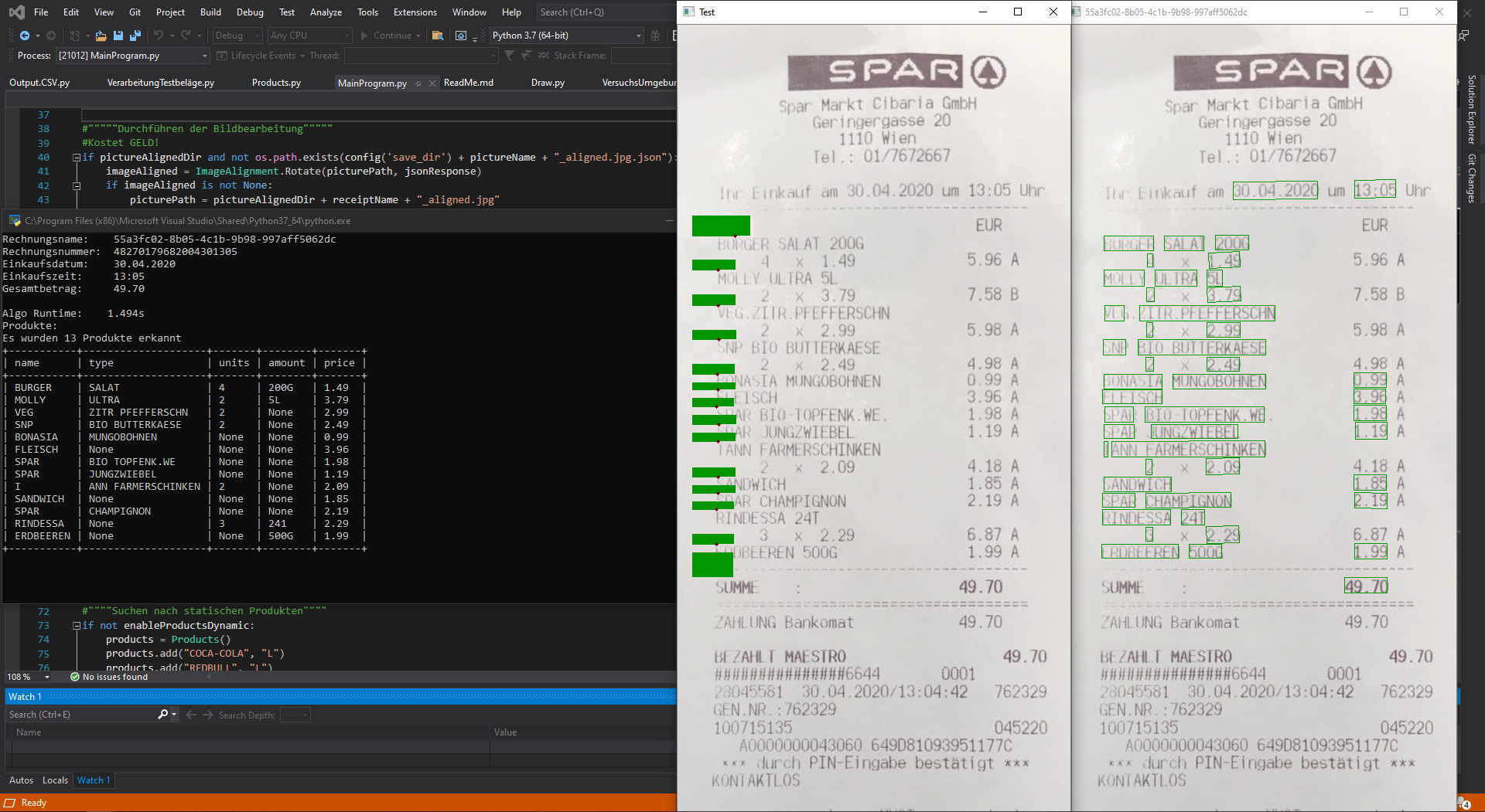 Receipt Detection