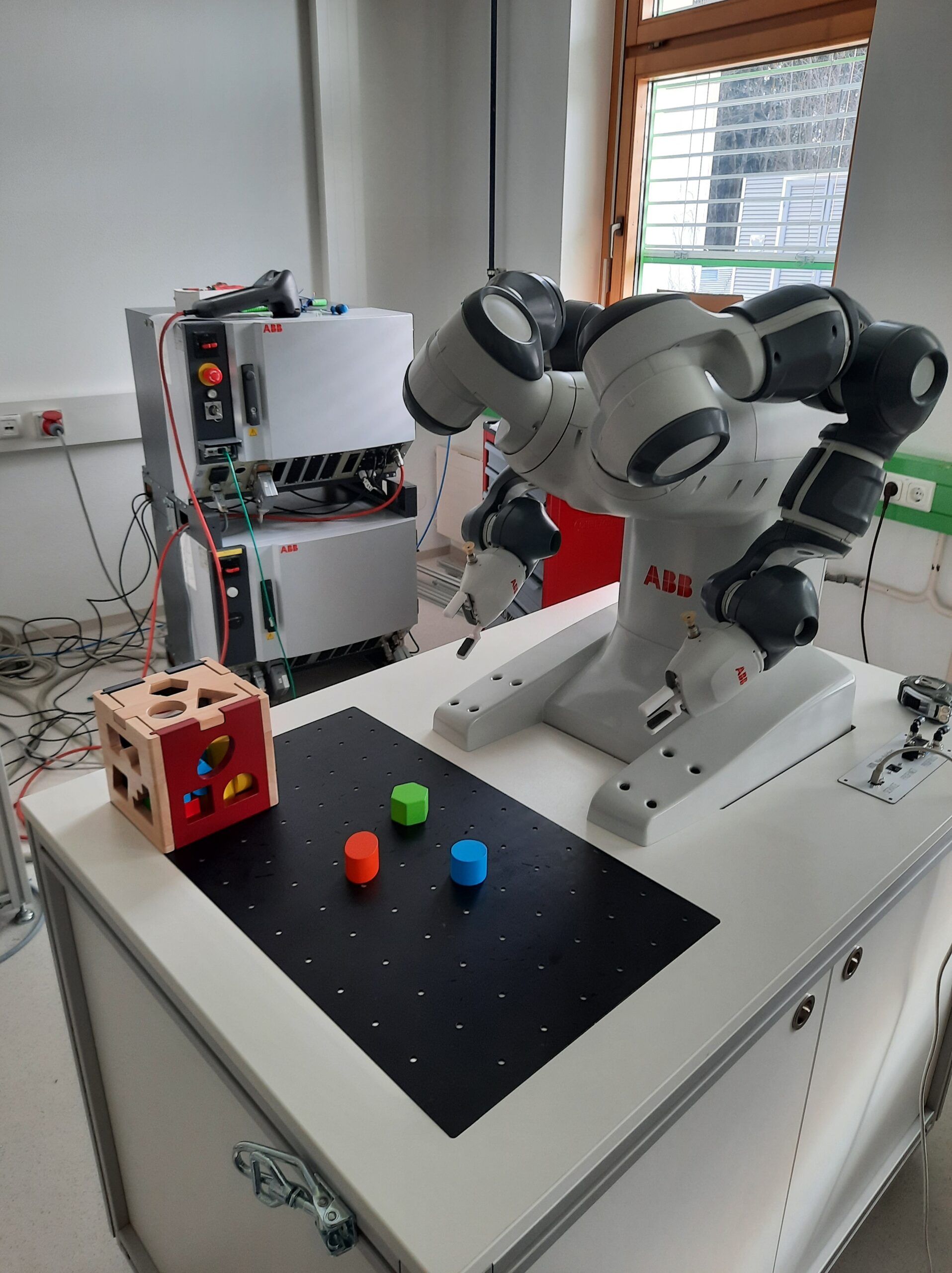 Bausteinsortierung mit kollaborativem Roboter