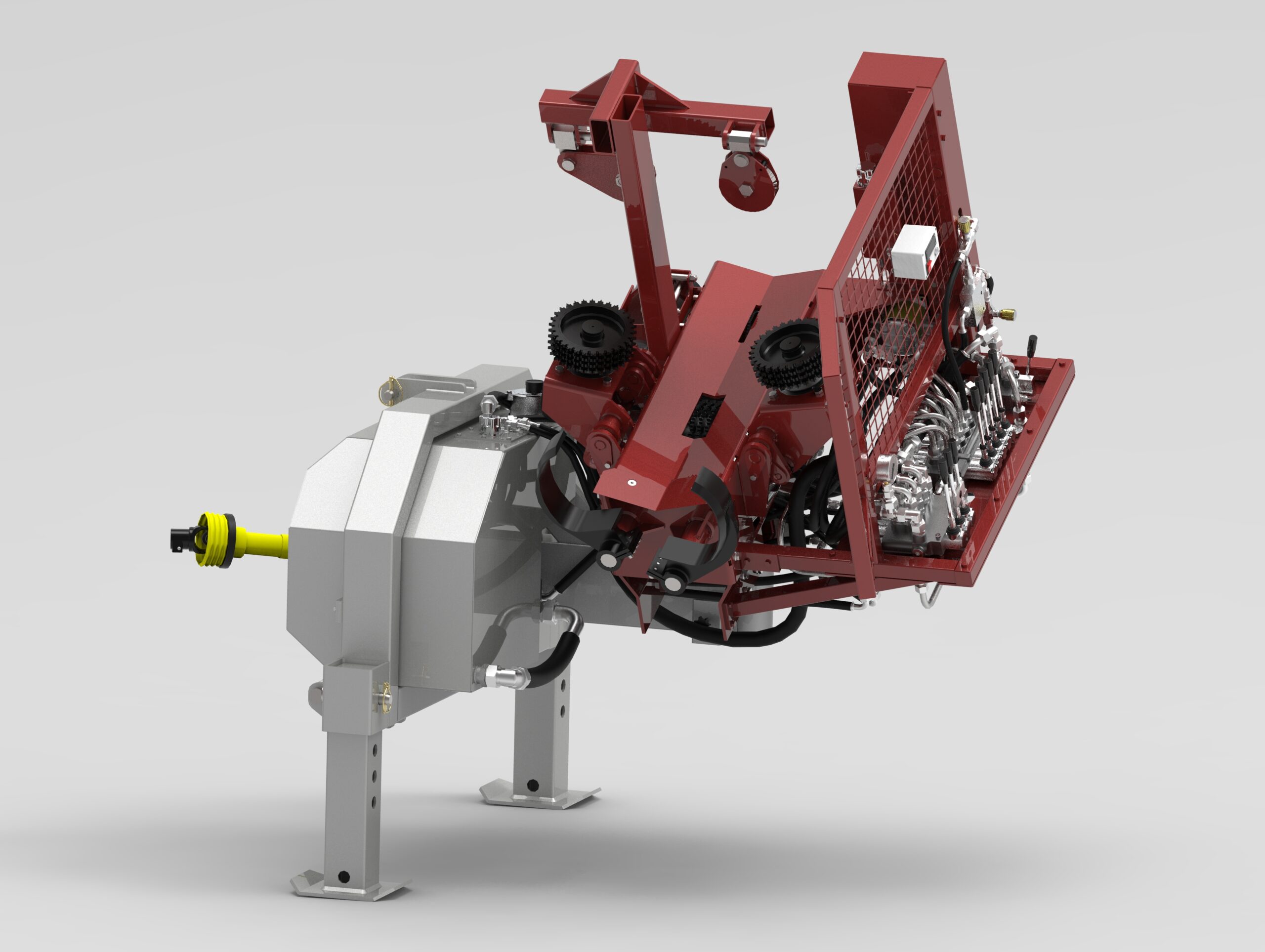Entastungsmaschine für den Traktoranbau