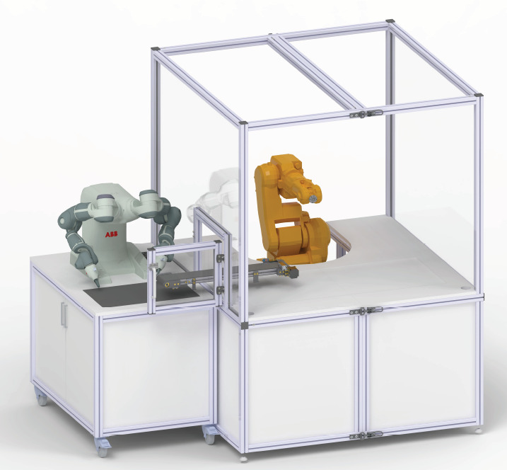 Ausbau des Robotiklabors und Programmierung kooperierender Roboter